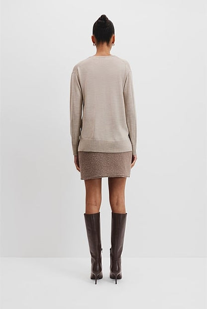 Verified Australian Merino Wool V-Neck Knit