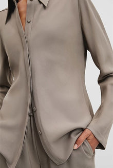 Fitted Crepe Shirt
