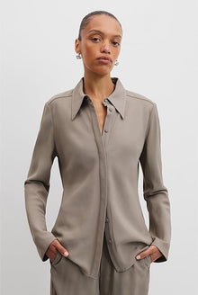 Fitted Crepe Shirt