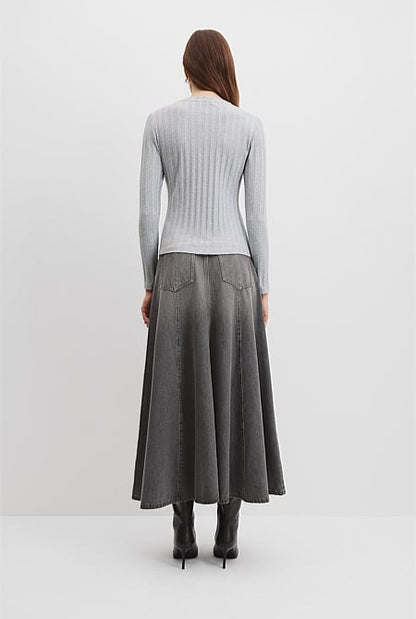 Wide Rib Long Sleeve T-Shirt