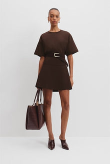 Compact Knit Mini Skirt