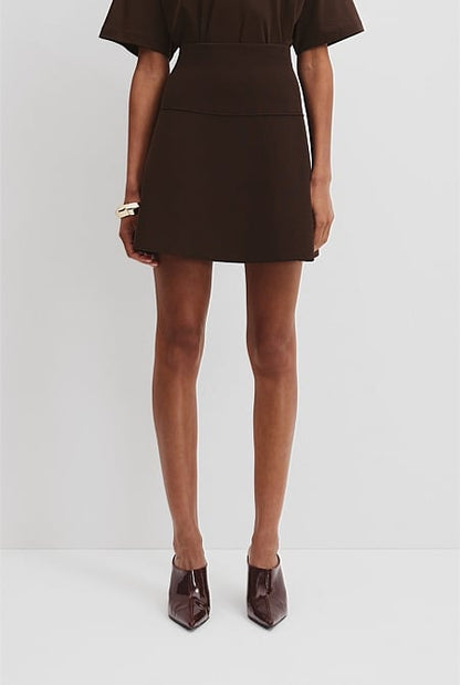 Compact Knit Mini Skirt
