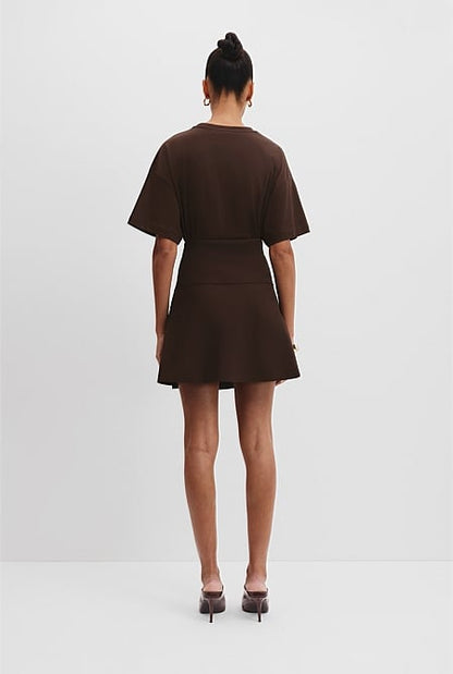 Compact Knit Mini Skirt