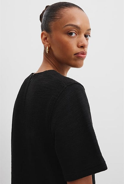 Textured Mini Dress