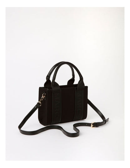 Barbados Mini Nero Tote Bag in Black
