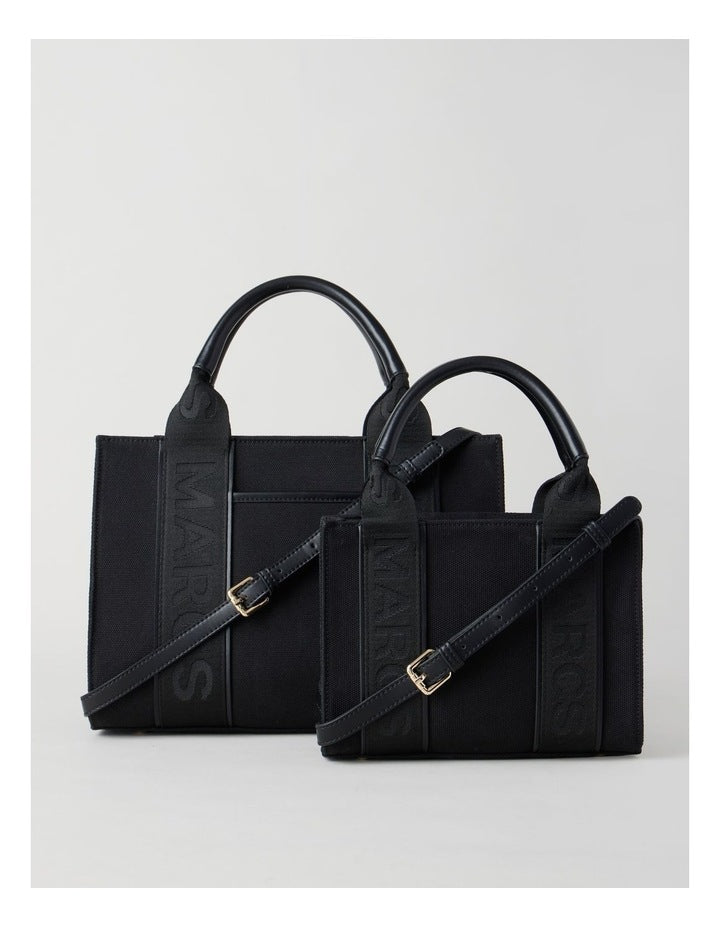 Barbados Mini Nero Tote Bag in Black