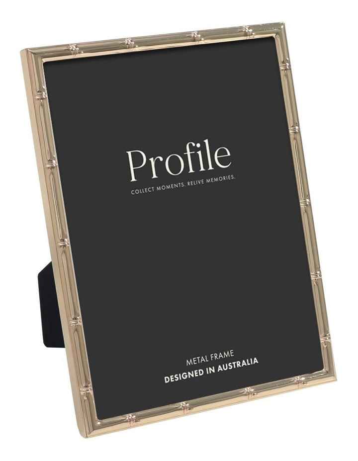 Bamboo Metal Photo Frame 5x7" in Rose Gold