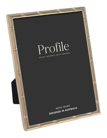 Bamboo Metal Photo Frame 5x7" in Rose Gold