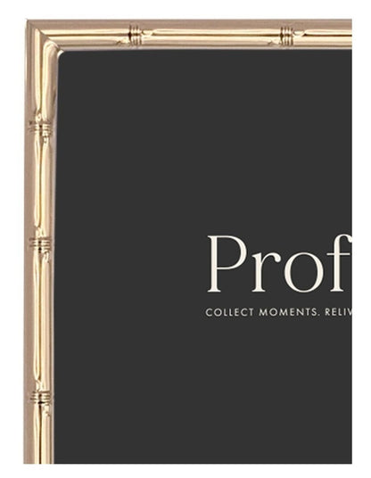 Bamboo Metal Photo Frame 6x8" in Rose Gold