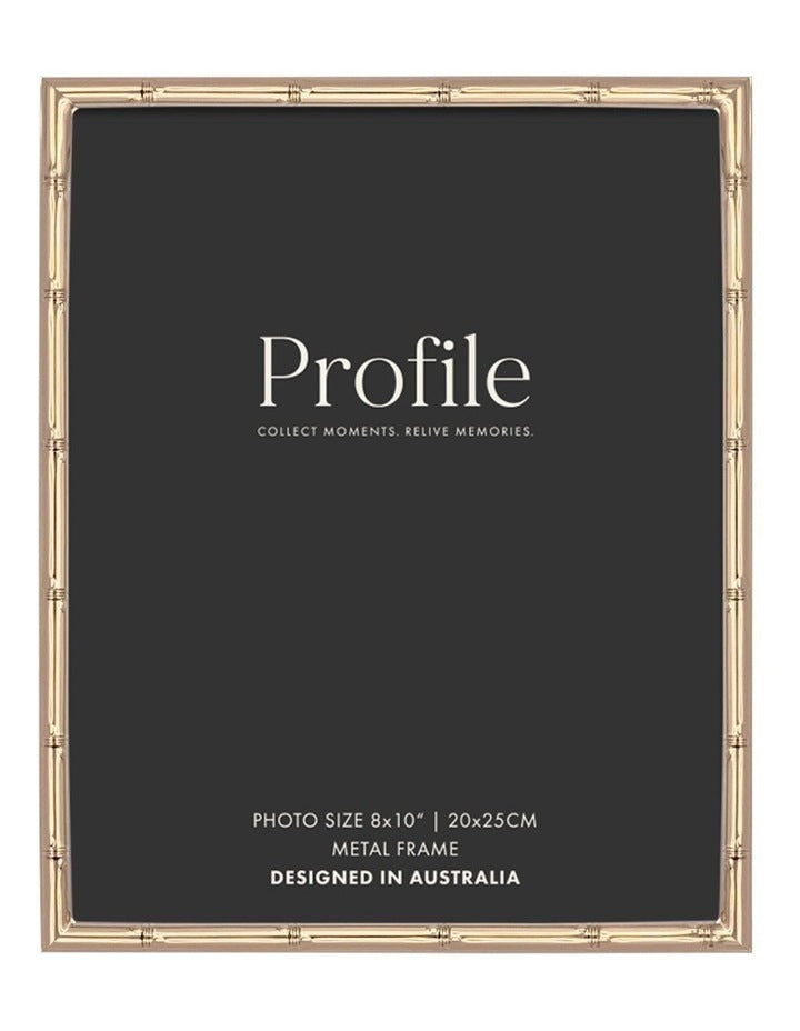 Bamboo Metal Photo Frame 8x10" in Rose Gold
