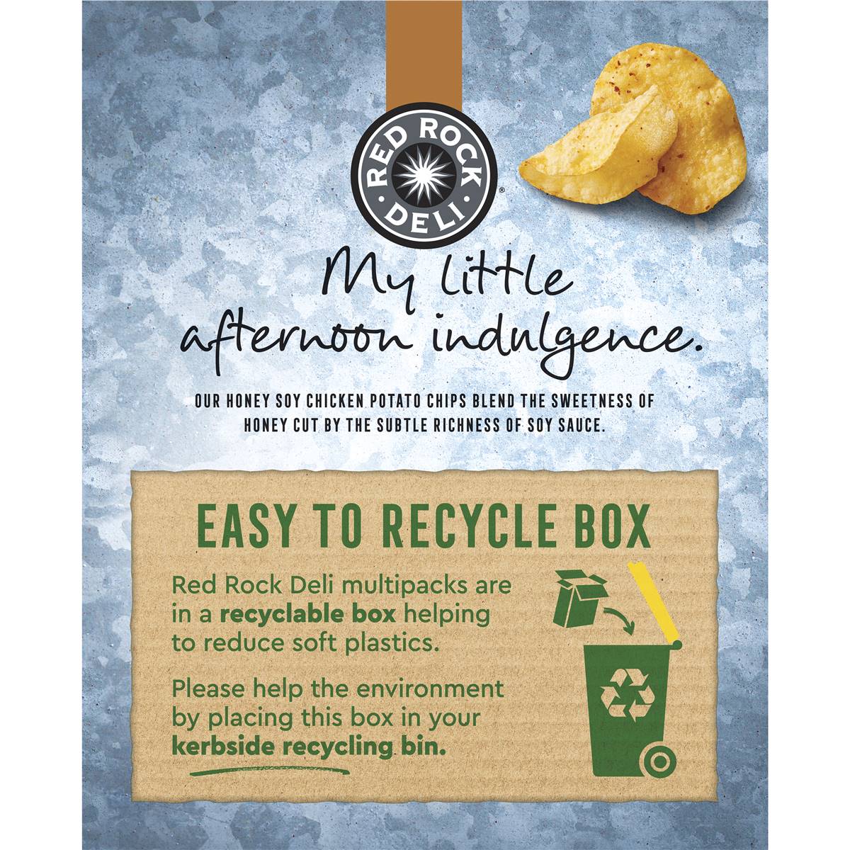 Red Rock Deli Style Potato Chips Honey Soy Chicken Multipack 5 pack