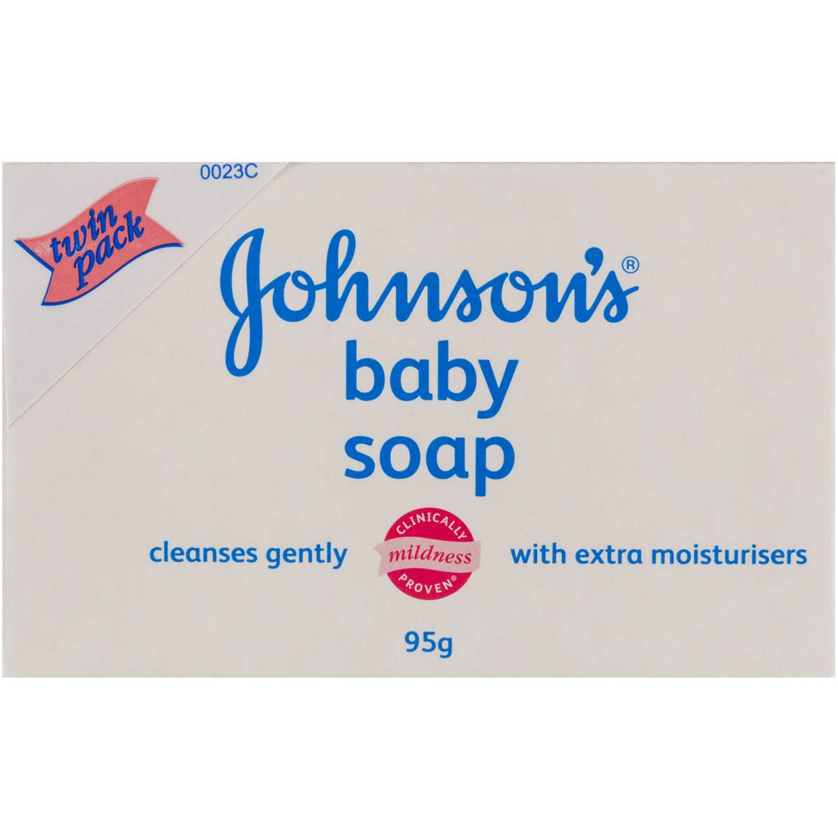Johnson's Gentle Moisturising Baby Soap Bar Twin Pack 2 x 95g