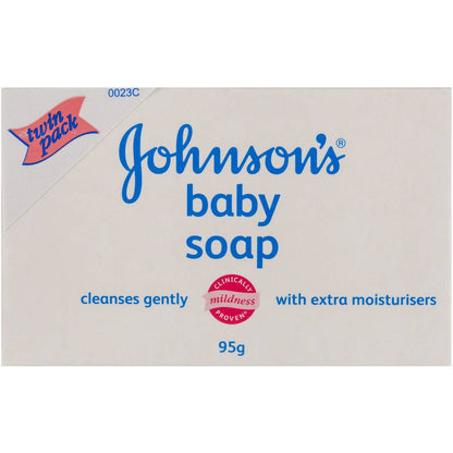 Johnson's Gentle Moisturising Baby Soap Bar Twin Pack 2 x 95g