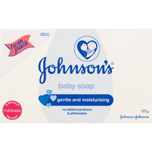 Johnson's Gentle Moisturising Baby Soap Bar 95g x 2 pack