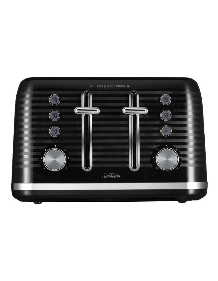 Rise and Shine Collection Kettle and Toaster Set Pack Up in Black