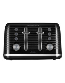Rise and Shine Collection Kettle and Toaster Set Pack Up in Black