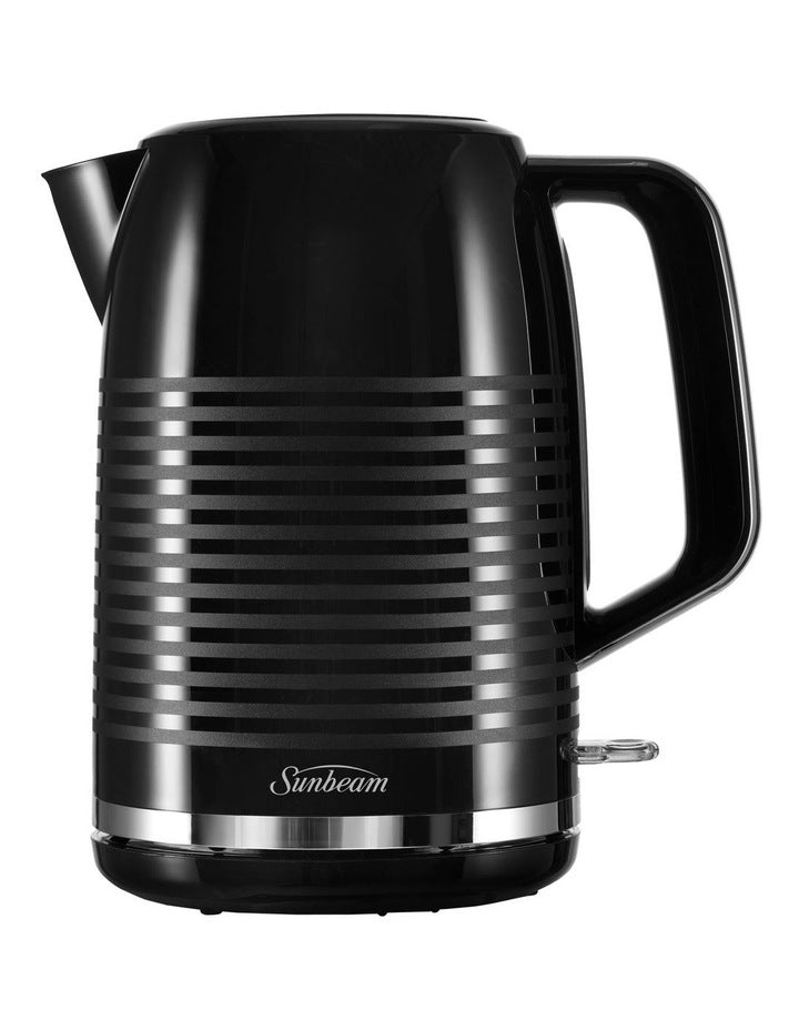 Rise and Shine Collection Kettle and Toaster Set Pack Up in Black