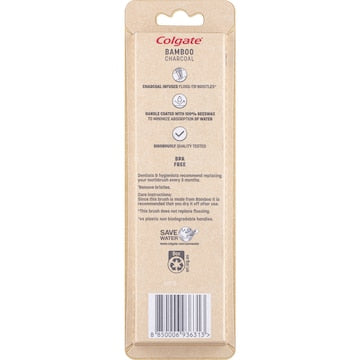 Colgate Toothbrush Biodegradable Bpa Free Bamboo 2 pack
