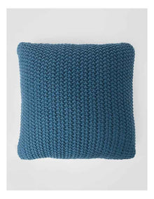 Norwood Knitted Cushion in Seaglass