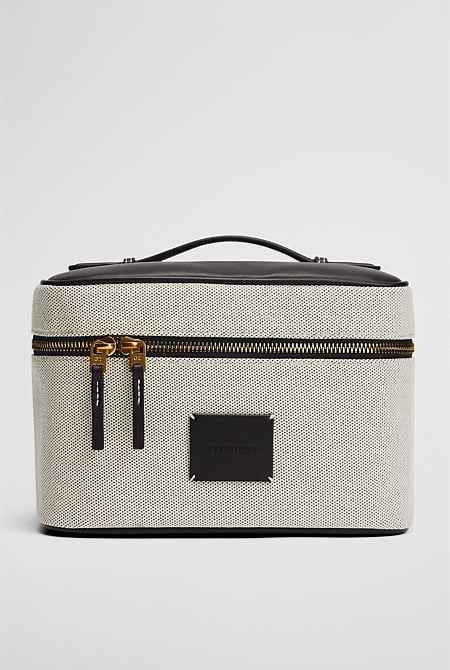 Large Logo Patch Cosmetic Case