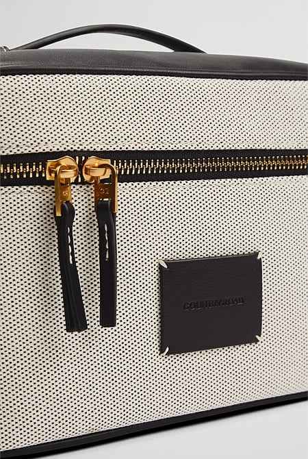 Large Logo Patch Cosmetic Case