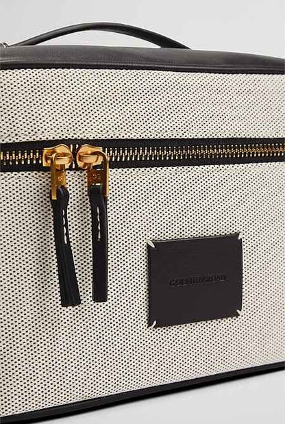 Large Logo Patch Cosmetic Case