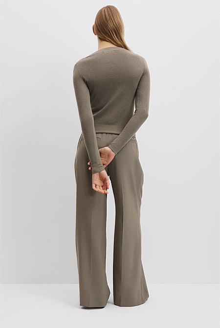 Australian Merino Wool Silk Cardigan