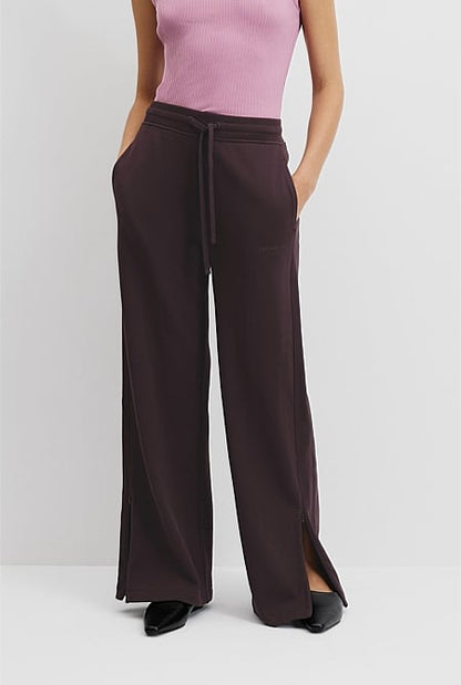 Australian Cotton Wide Leg Track Pant