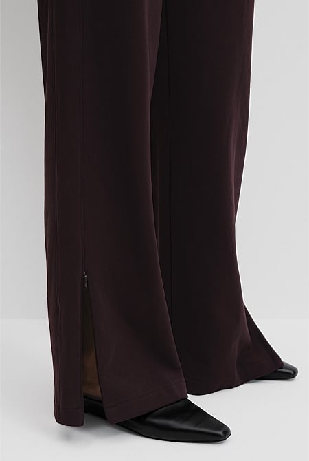 Australian Cotton Wide Leg Track Pant