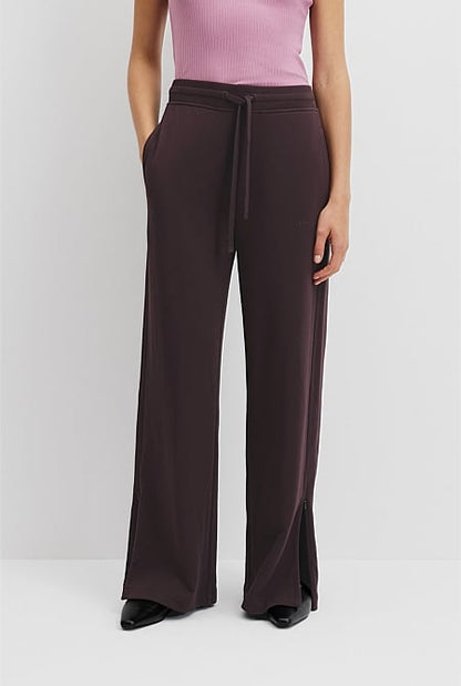 Australian Cotton Wide Leg Track Pant