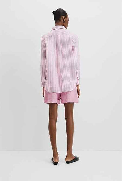 Organically Grown Linen Stripe Shirt