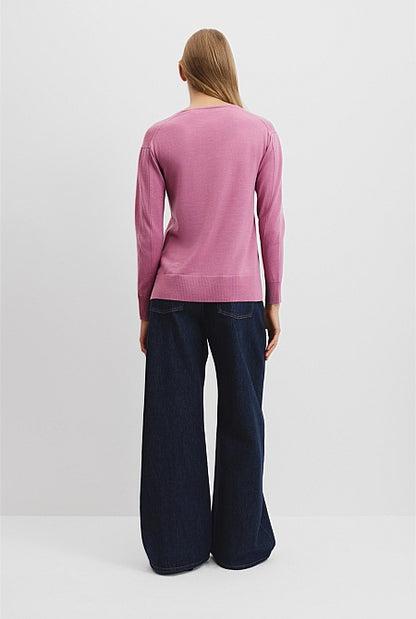 Verified Australian Merino Wool V-Neck Knit