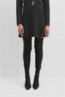 Compact Wool Mini Skirt