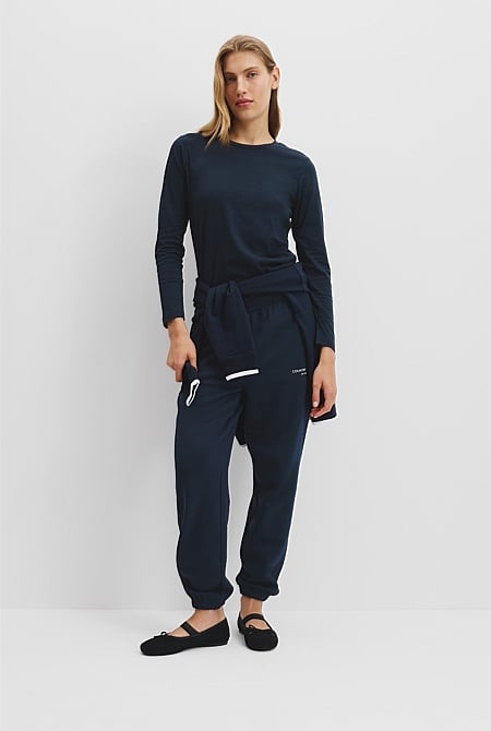 Australian Good Earth Cotton Textured Slub T-Shirt
