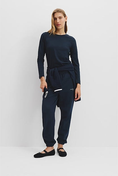 Australian Good Earth Cotton Textured Slub T-Shirt