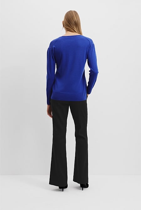Verified Australian Merino Wool V-Neck Knit