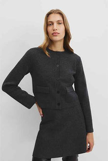 Compact Wool Knit Jacket