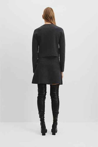 Compact Wool Knit Jacket