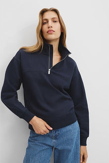 Australian Cotton Logo Half Zip Neck Sweat