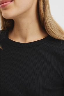Australian Cotton Long Sleeve Fitted Rib Top