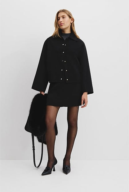 Soft Crop Snap Jacket