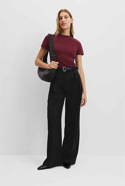 Australian Cotton Blend Fitted T-Shirt