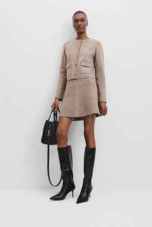 Compact Wool Mini Skirt