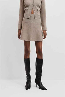 Compact Wool Mini Skirt