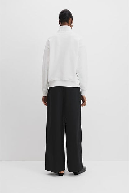 Australian Cotton Logo Half Zip Neck Sweat