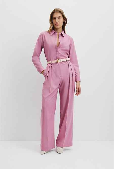 Wool Longline Shirt