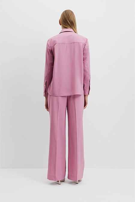 Wool Longline Shirt