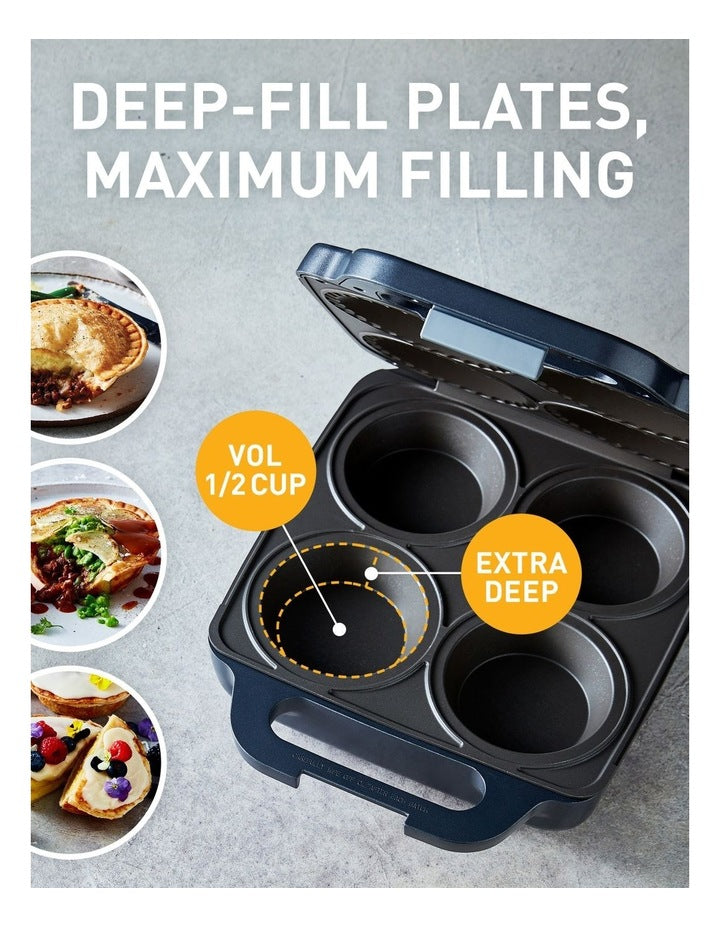 Pie Magic Traditional Pie Maker 4-Up in Grey PM4800