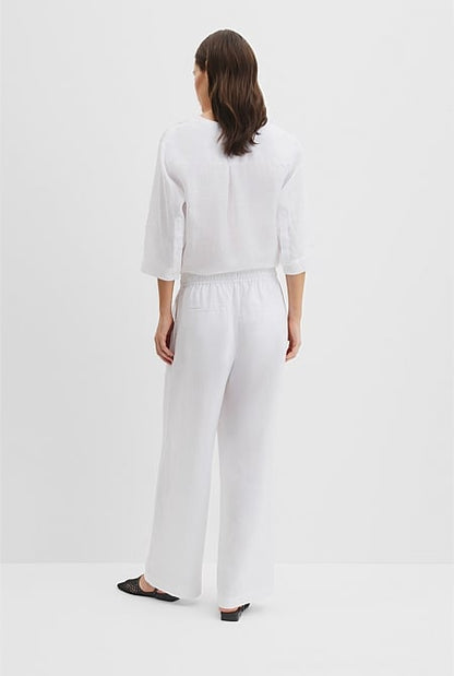 Tie Detail Linen Pant