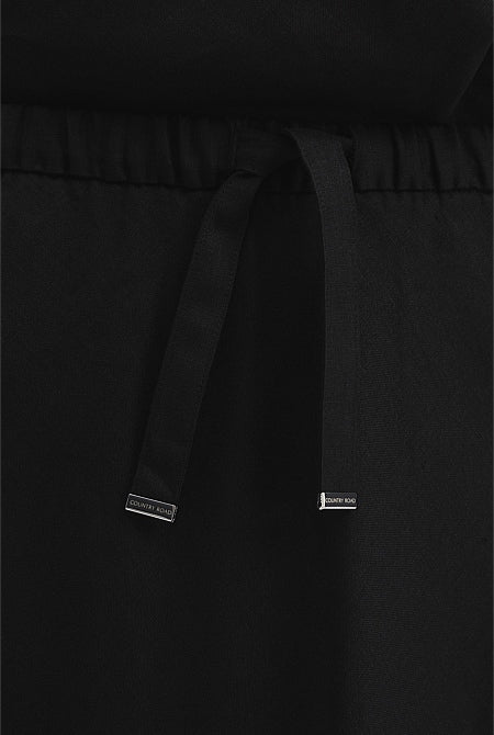 Linen Column Skirt